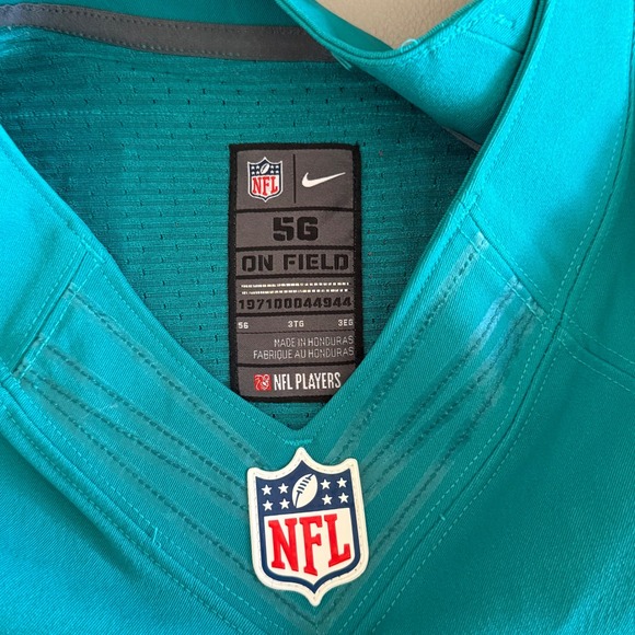 Nike NFL Jersey Mens 3XL Miami Dolphins Reggie Bush 22 Aqua On Field 56 - Picture 2 of 9